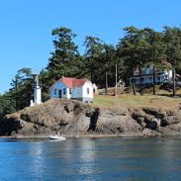 Turn Point Lighthouse was established in 1893 to guide ships navigating the waters of Haro Strait, which separates the United States and Canada. 
