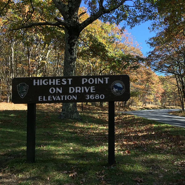 At Mile 41.7, Hawksbill Mountain is the highest point on Skyline Drive. 