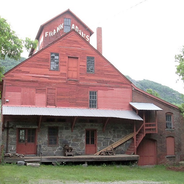 The Frank Adams Grist Mill is the home of the Bellows Falls Historical Society. 