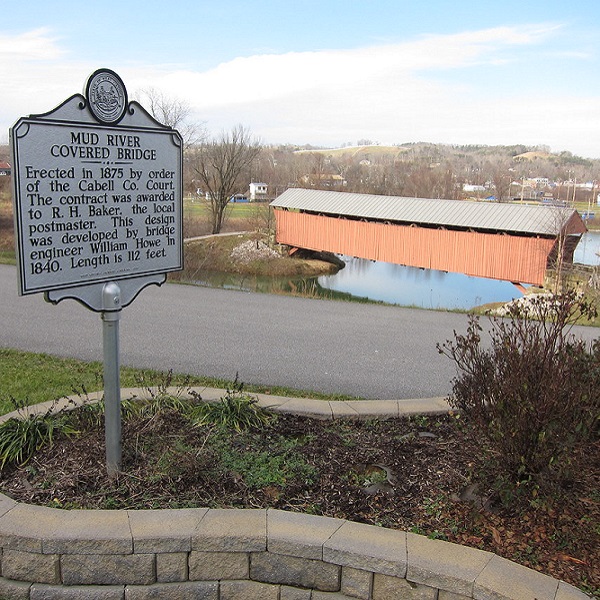 The Mud River Covered Bridge was added to the Register of Historic Places in 1975. 