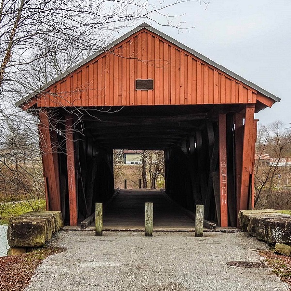 The bridge is a modified Howe Truss structure. 