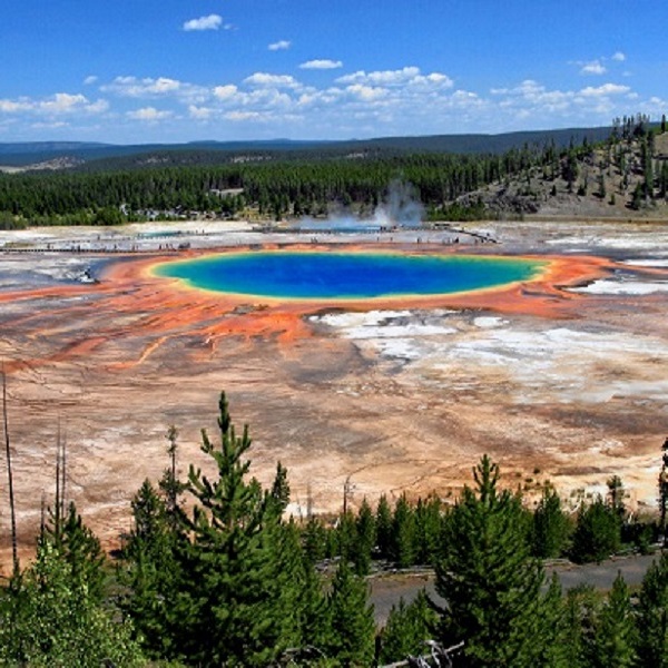 Yellowstone National Park is located about an hour from Cody, traveling along the narrow canyon of the Shoshone River.