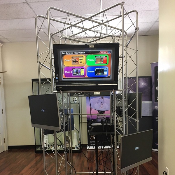 The Goldstone DSS Museum features interactive exhibits featuring radio communications with telescopes in deep space.