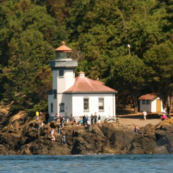 Lime Kiln Lighthouse is also located on San Juan Island.
