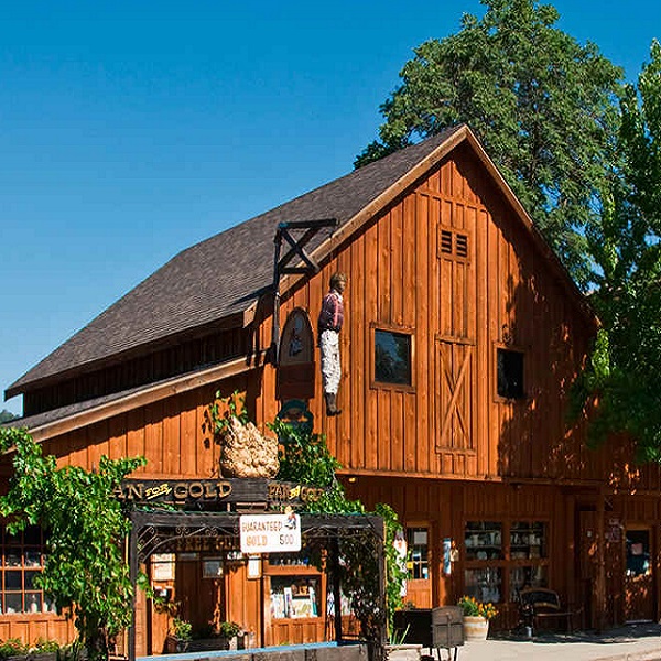 Many towns in Tuolumne County were established during the Gold Rush, and those building that remain from that time period provide visitors with an idea of how life was in early California. This building has a graphic reminder that criminals could expect a public hanging to deter others from crime.