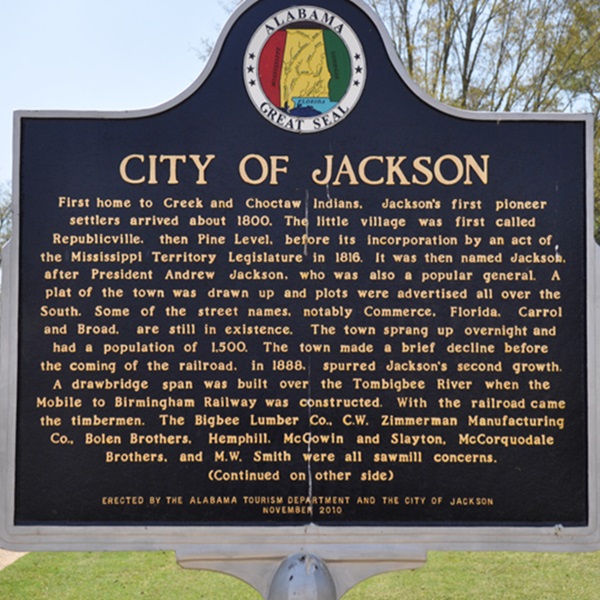 Jackson Alabama Chamber of Commerce  - Webpage Image