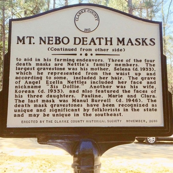 The Isaac Nettles “death mask” headstones were added to the National Register of Historic Places on February 24, 2000. 