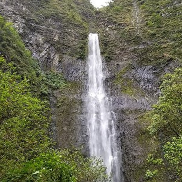 The falls drop over 300 feet. 