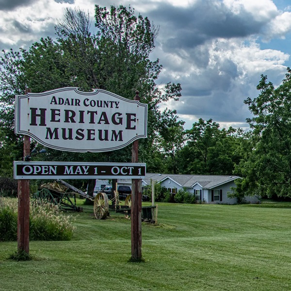 The Adair County Heritage Museum, located in Greenfield, preserves, celebrates, and shares the history of the county. 