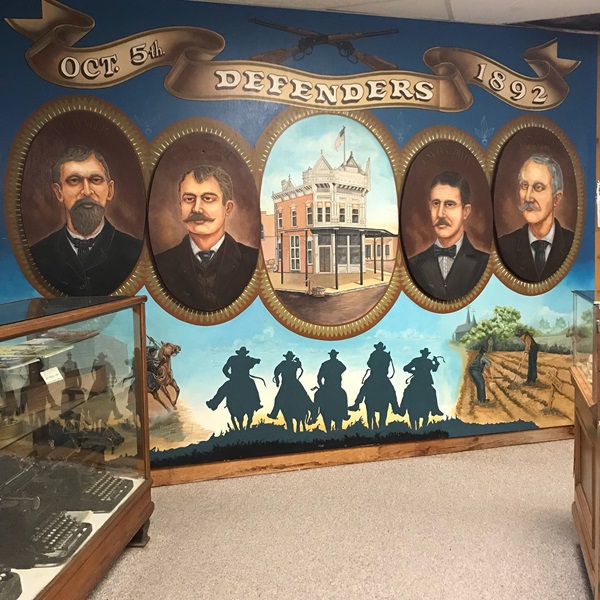 The town gained notoriety in 1892 as the stage of the infamous Dalton Gang raid that led to a bloody shootout with townspeople and lawmen. 