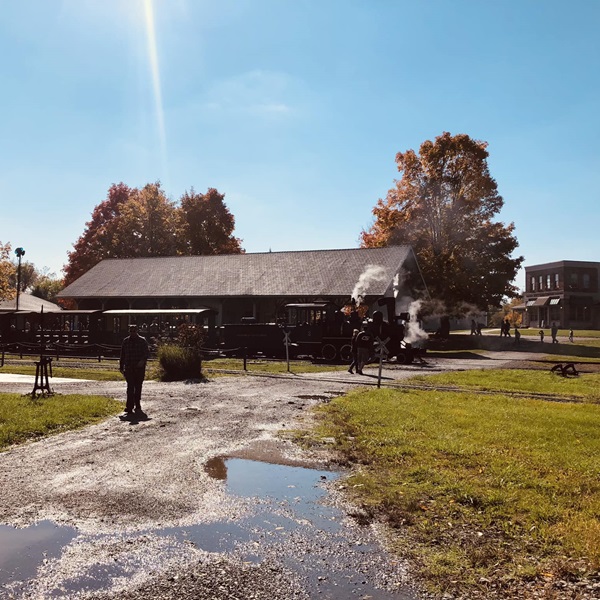 The museum’s 155 acre property includes a replica of a ghost town. 