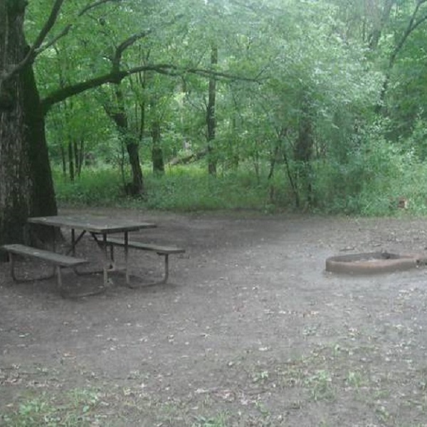 Basic camping is available at Prairie State Park, with fire rings and picnic tables in each sit. 