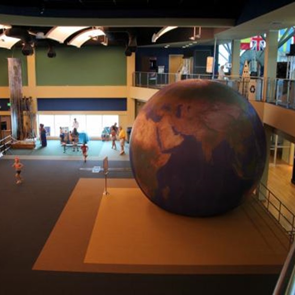 The interactive museum features many exhibits showcasing the human journey to the moon and exploration into deep space. 