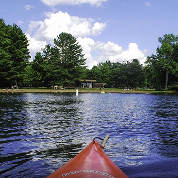 Nature lovers can hike or bike the scenic trails at Green Mountain National Forest or paddle on Lake Champlain. 