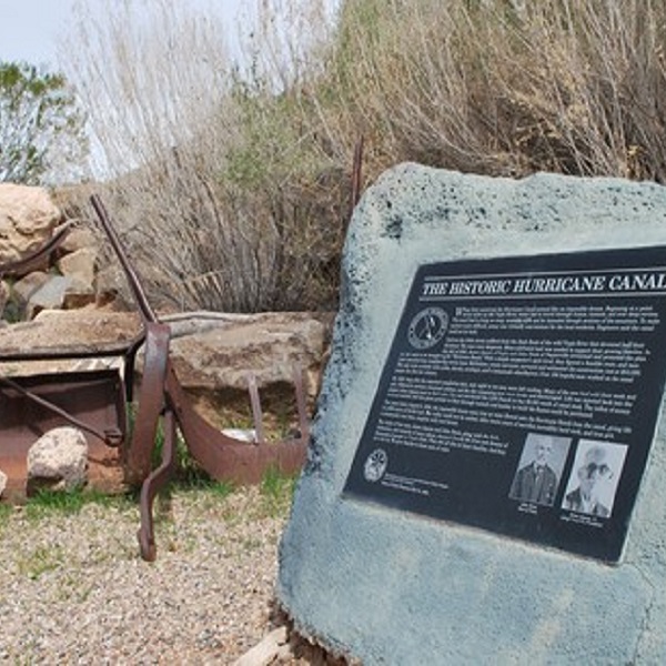 The Hurricane Canal was considered an engineering feat of its time, bringing water to the area from the Virgin River. 