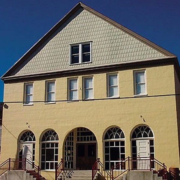 The Pocahontas County Opera House is a historic theater located in Marlinton, West Virginia. It was built in 1910 and restored in the 1990s after falling into disrepair. 