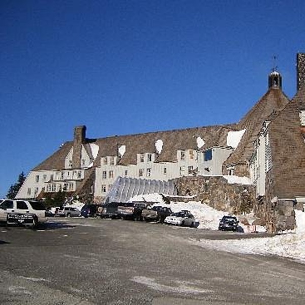 While the interior shots of the Overlook Hotel were filmed on a soundstage in England, the exterior shots of the hotel were filmed at Timberline Lodge on Mount Hood in Oregon.