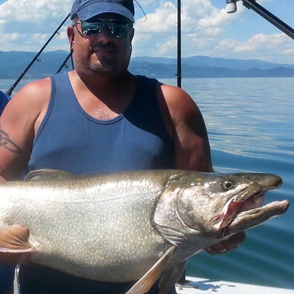 Flathead Lake offers trophy-sized fish. The state record for a sport fish from the lake is 42.5 inches and 42.7 pounds. 