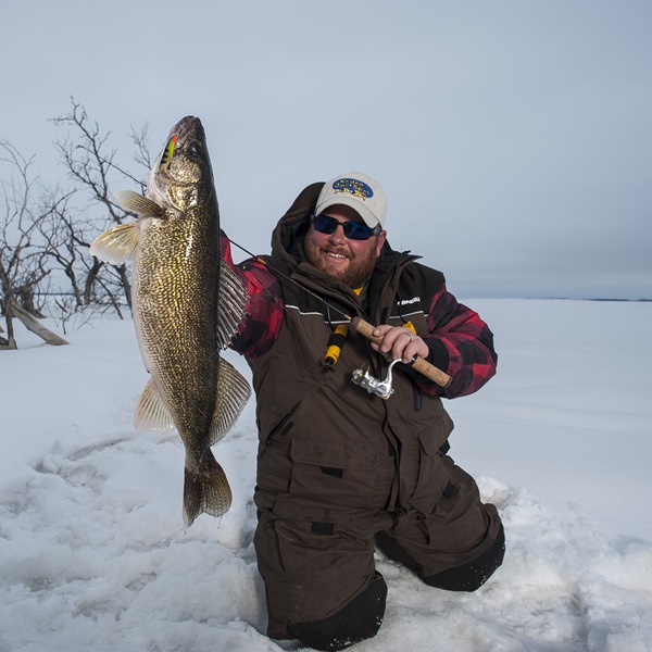 Anglers participating in the DLVFD Ice Fishing Tournament can catch various fish species, including walleye, northern pike, perch, white bass, and more. 