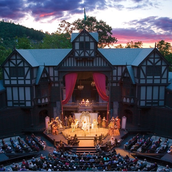 Ashland is home to the renowned Oregon Shakespeare Festival, one of the oldest and largest regional repertory theaters in the United States. 