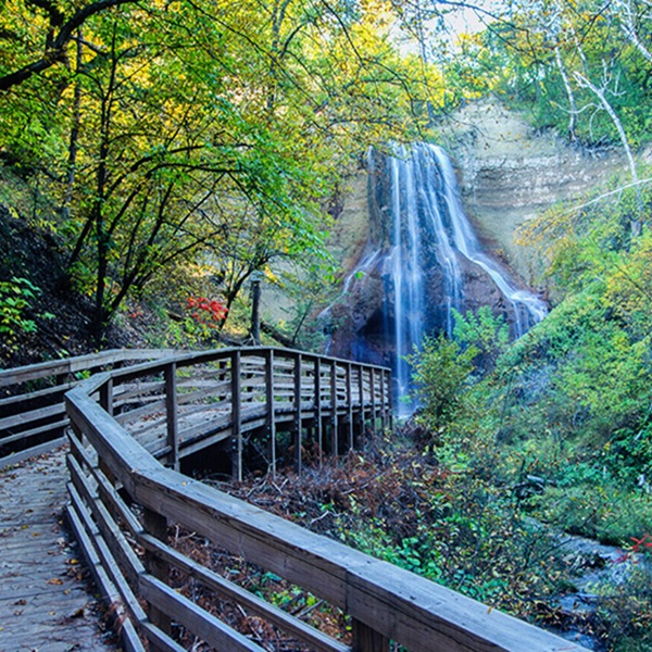 Smith Falls State Park features Nebraska's tallest waterfall, making it a must-visit for nature enthusiasts. 
