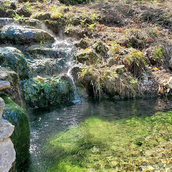 The park is famous for its 47 thermal springs, known for their therapeutic properties. 