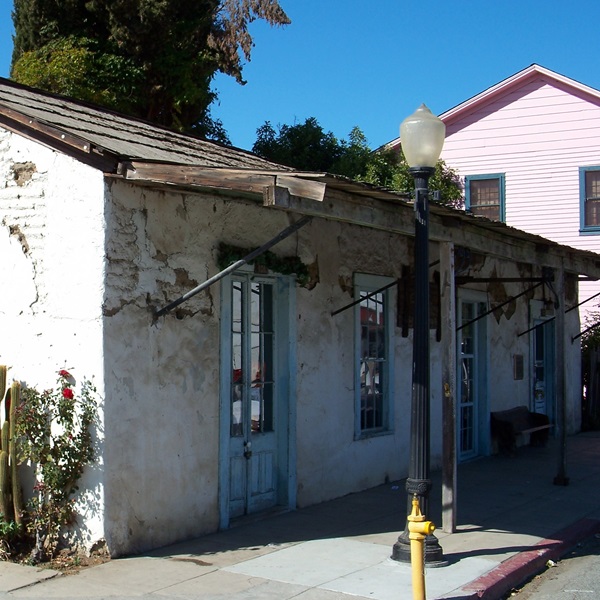 The Old Juan Bautista Plaza Historic District is a designated National Historic Landmark and features several well-preserved 19th century adobe buildings. 