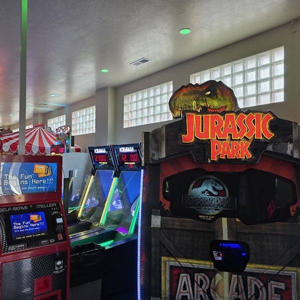 In addition to bowling, Tsunami Lanes features an arcade with a selection of games for added entertainment. 