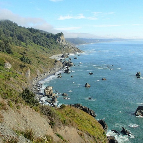 The former station is located on the remote northern California coast in Redwood National and State Parks, offering a sense of historical isolation and strategic importance. 