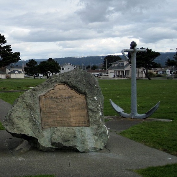The Brother Jonathan Memorial Cemetery is dedicated to the victims of the 1865 Brother Jonathan shipwreck, one of the worst maritime disasters in California history. 