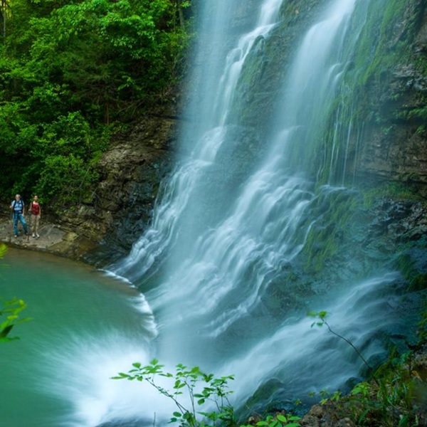 Jasper is surrounded by the beauty of the Buffalo National River area and winding mountain roads, known for their sweeping views of the Ozark National Forest. 