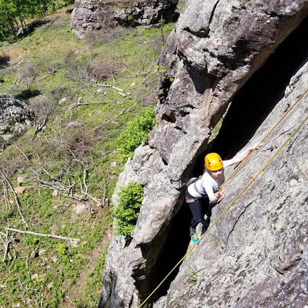 Horseshoe Canyon offers a diverse range of climbing styles, including sport climbing, traditional climbing, and bouldering. 