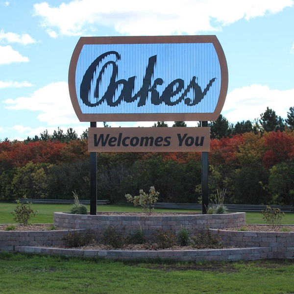 Oakes Chamber of Commerce   - Webpage Image
