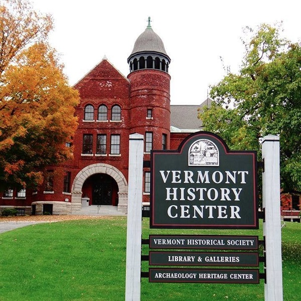 Vermont History Center, located in the former Spaulding Graded School building, houses the Vermont Historical Society’s museum, library, and archives. 