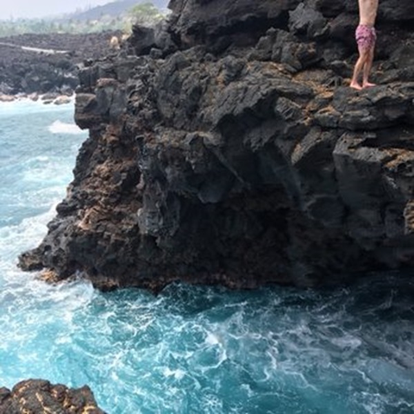 The climbing area consists of volcanic rock, which provides a unique texture and climbing experience compared to other types of rock. 