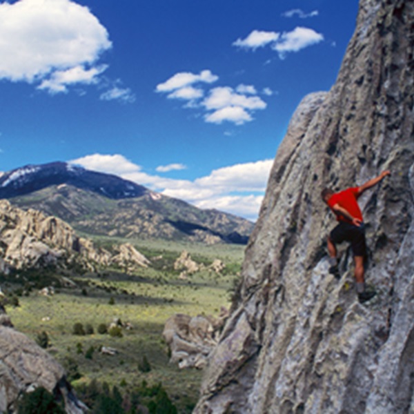 Granite formations create a stunning landscape, offering breathtaking views and unique climbing experiences. 