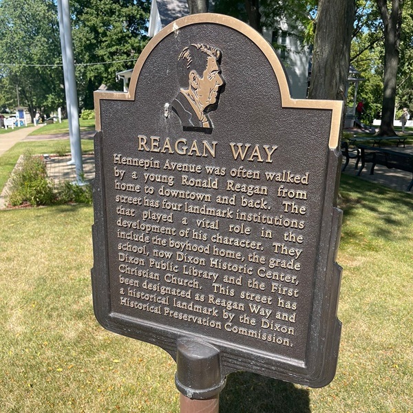 The home is marked with historical plaques and markers that offer additional information about its significance and Reagan’s connection to the area. 