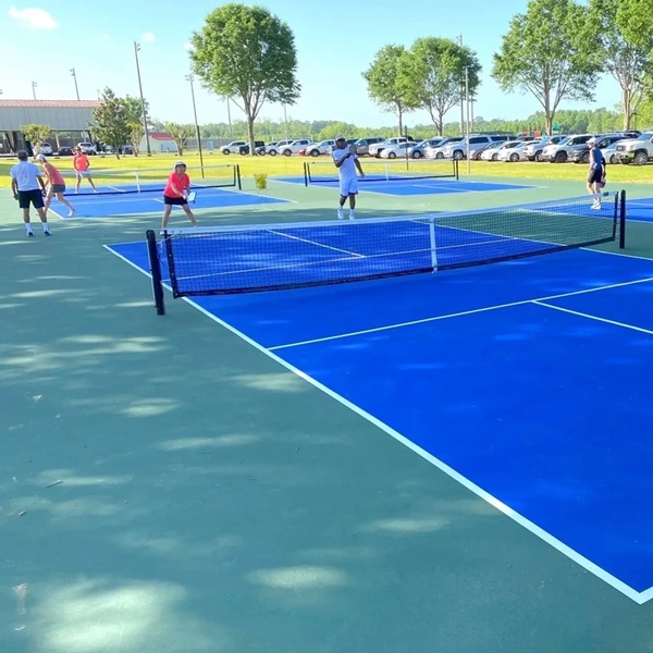 The West Feliciana Parish Park Tennis Center offers modern, well-maintained tennis courts, providing a quality experience for both recreational and competitive players. 