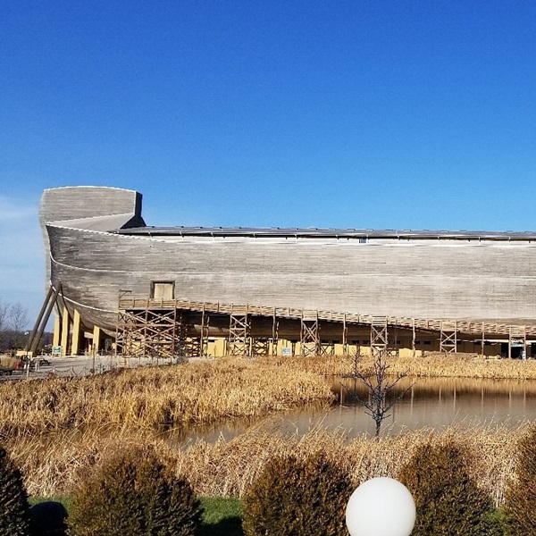 Williamstown is famously home to the Ark Encounter, a full-scale replica of Noah's Ark that offers a detailed look at biblical history. 