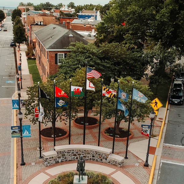 Visitors to Havre de Grace can explore the Washington-Rochambeau Revolutionary Route through self-guided tours, interpretive exhibits, and guided walks. 