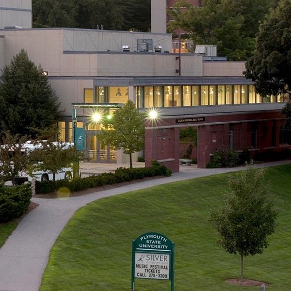 Located on the Plymouth State University campus, Silver Center for the Arts hosts theater productions, concerts, and art exhibits. 