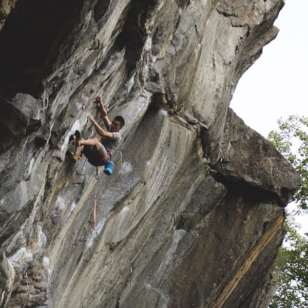 Rumney Rocks is a premier sport climbing destination on the East Coast, known for its high-quality routes and diverse climbing options. 