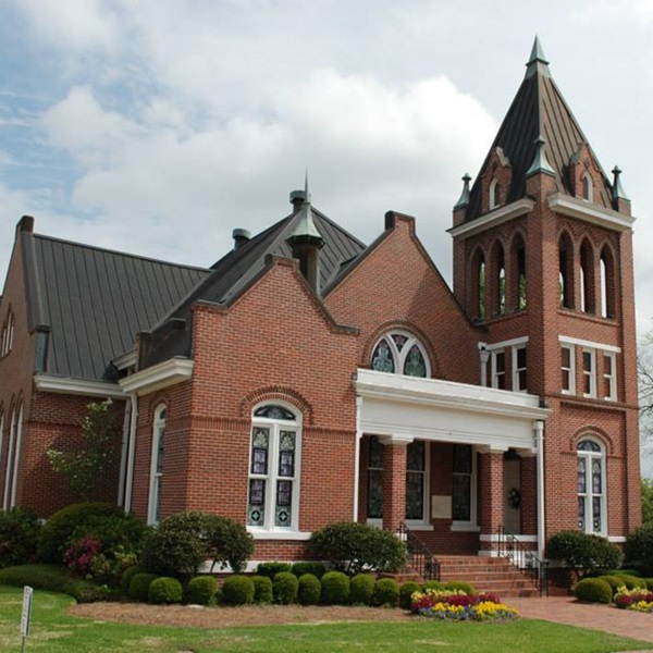 Several historic churches in and around Flora, showcasing beautiful architecture and the town's religious heritage. 