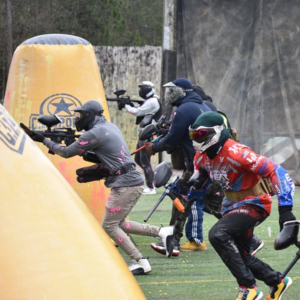 The facility offers multiple paintball fields with diverse layouts and obstacles, catering to different playing styles and skill levels. 