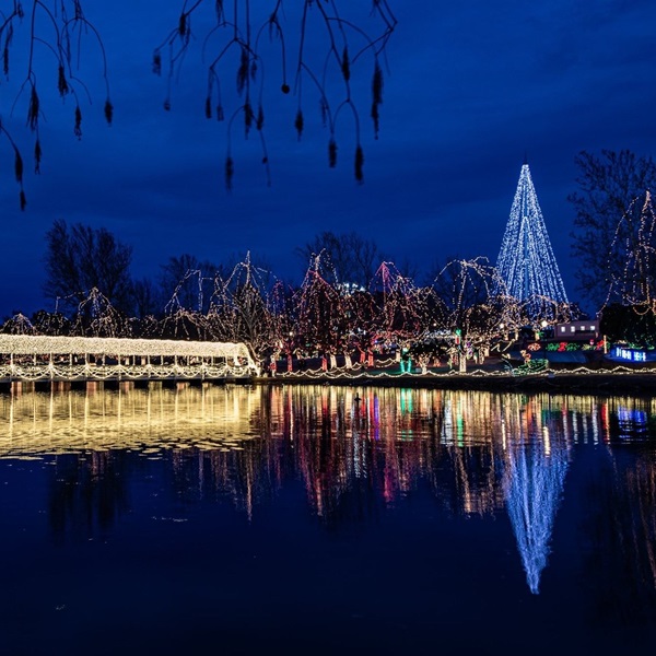 Chickasha Festival of Light is an annual event held at Shannon Springs Park, featuring a large display of holiday lights and festive decorations, attracting visitors from all over. 