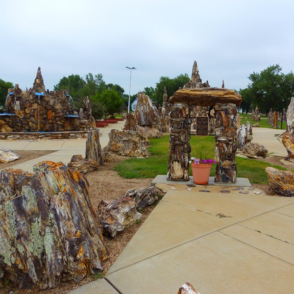Petrified Wood Park is a popular roadside attraction in Lemmon, drawing visitors from across the country who are interested in geology, paleontology, and unique American folk art. 