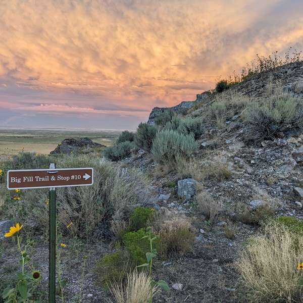 Big Fill Loop Trail is a hiking trail that allows visitors to see the remains of the original railroad construction, including cuts, fills, and trestles. 