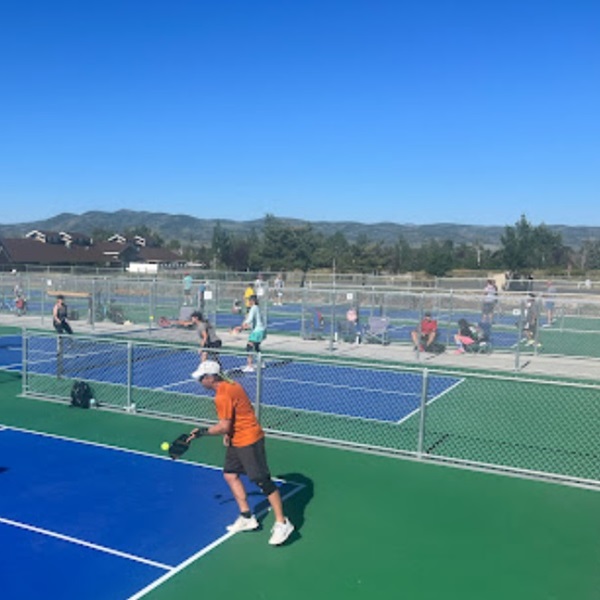 The facility includes four dedicated pickleball courts, offering ample space for players of all levels to enjoy the game. 